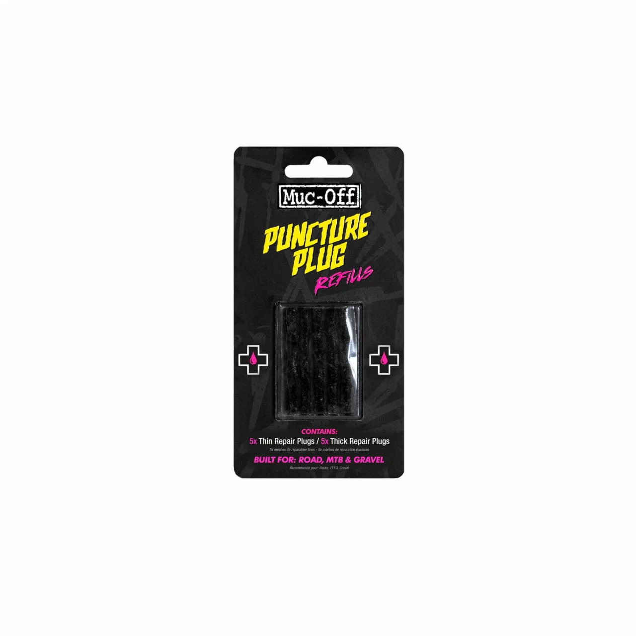 Muc-Off Puncture Plugs Refill Pack Ersatz-Reifenreparaturstopfen 3 Muc-Off Puncture Plugs Refill Pack Ersatz-Reifenreparaturstopfen