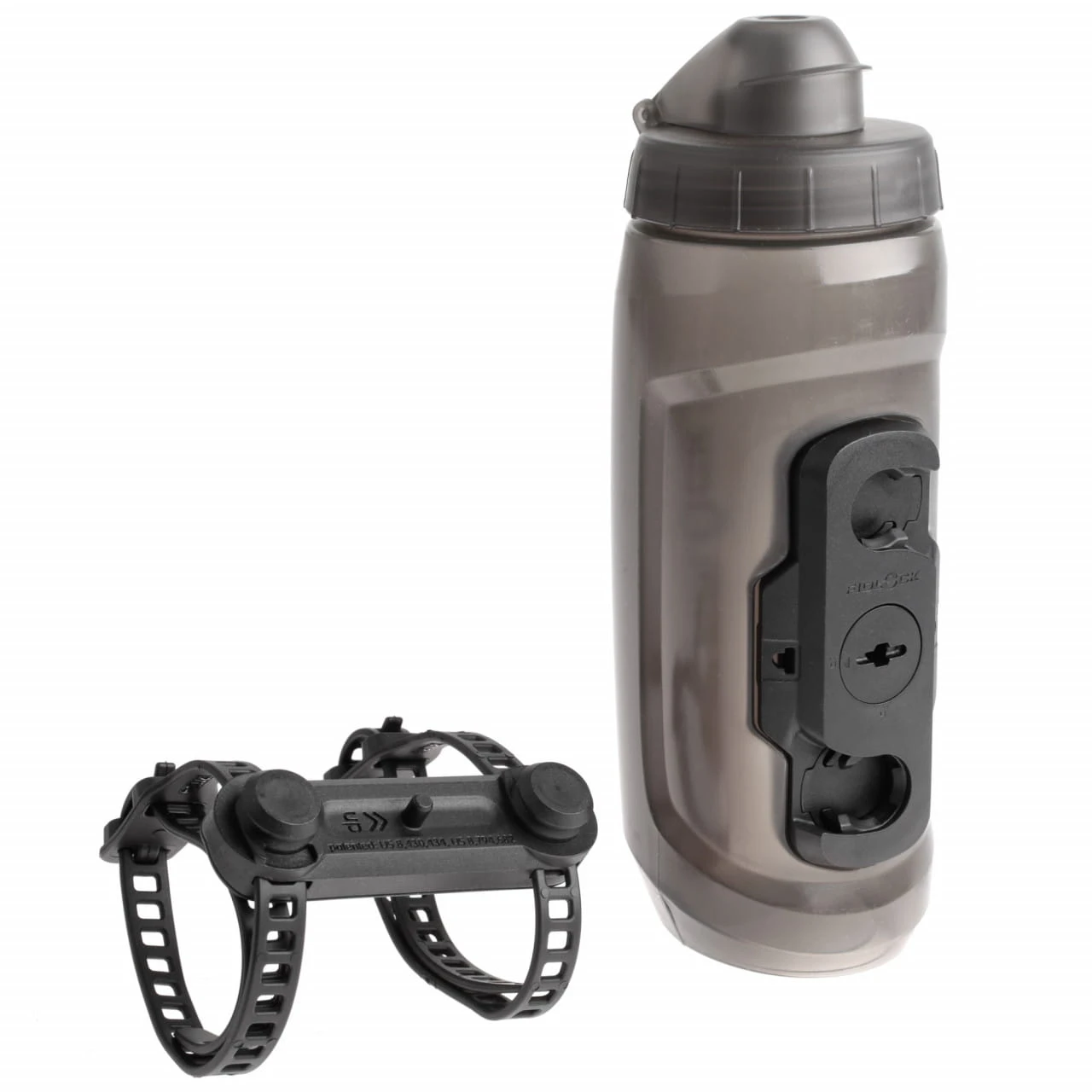 Fidlock TWIST Bottle 590 + Uni Base Transparent Black 4 Fidlock TWIST Bottle 590 + Uni Base Transparent Black – Bild 2