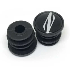 Zipp Bar End Plugs Lenkerendkappen Lenkerstopfen Schwarz Z Logo Reflektierend