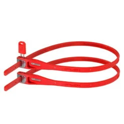Hiplok Z-Lok Fahrradschloss, Stahlkern-Kabelbinder-Schloss Rot (Doppelset)
