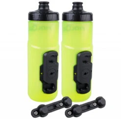 Fidlock TWIST Yellow (gelb) Trinkflasche + Flaschenhalter (neue Version, Ohne Gravity Kit)