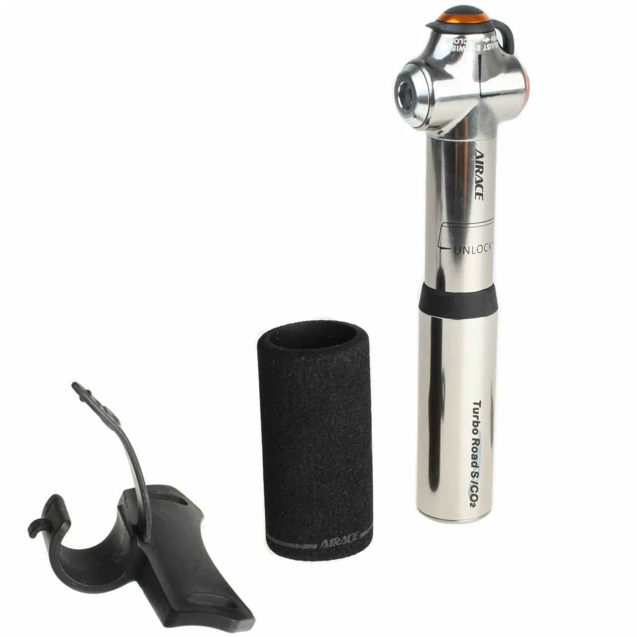 Airace Turbo Road 2in1 Minipumpe Mit Integrierter CO2-Pumpe Für Rennräder Bis 8 Bar (120 PSI) 4 Airace Turbo Road 2in1 Minipumpe Mit Integrierter CO2-Pumpe Für Rennräder Bis 8 Bar (120 PSI) – Bild 2