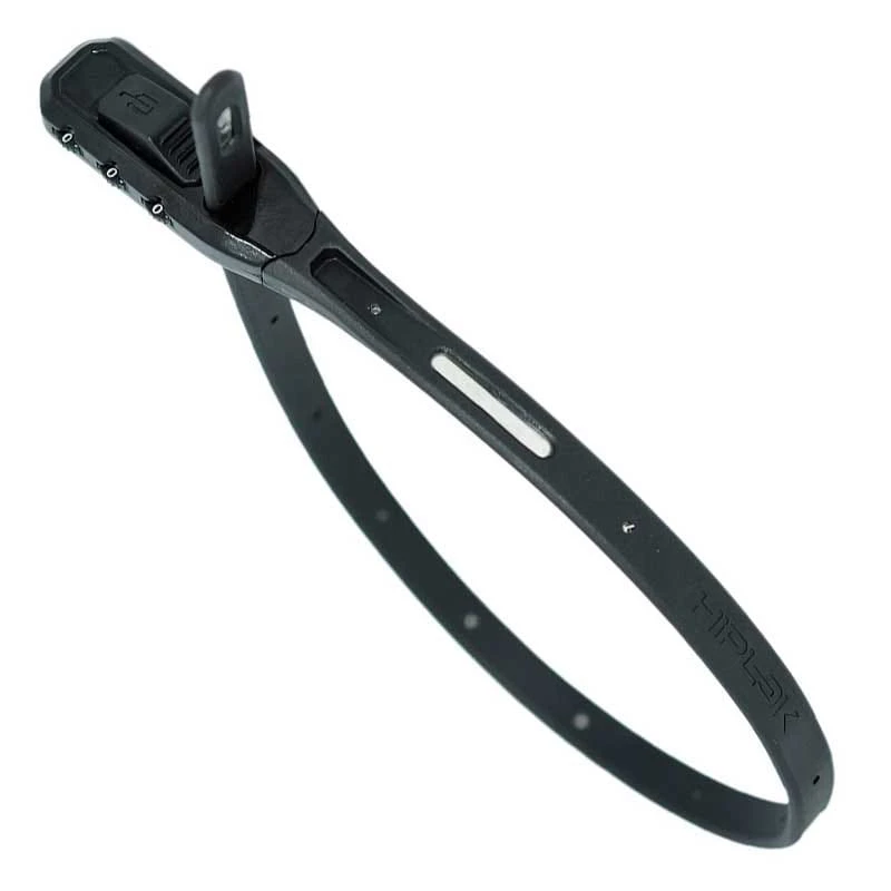 Hiplok Z-Lok Combo Mit Zahlenkombinationsschloss, Stahlkern-Kabelbinderschloss Schwarz 3 Hiplok Z-Lok Combo Mit Zahlenkombinationsschloss, Stahlkern-Kabelbinderschloss Schwarz