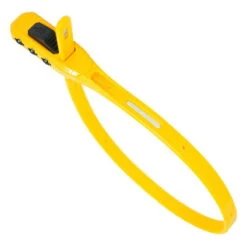 Hiplok Z-Lok Combo Mit Zahlenkombinationsschloss, Stahlkern-Kabelbinderschloss Gelb