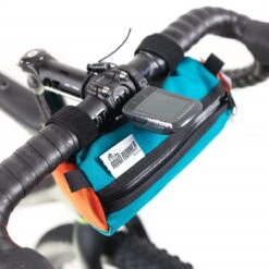 Road Runner Bags Burrito TĂĽrkis / Orange Handlebar Bag Frontloader Lenkertasche