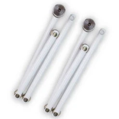 2 Stück Altorlocks APEX Ti Double Light & Strong Titan-Schloss 715 G Weiß