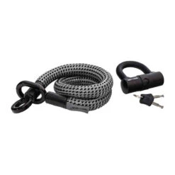 Tex-Lock Eyelet 2.0 Mini-Bügelschloss Aus Textilseil - Gr. S, Grau-Schwarz