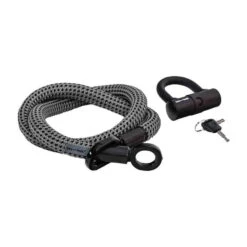 Tex-Lock Eyelet 2.0 Mini-Bügelschloss Aus Textilseil - Gr. M, Grau-Schwarz