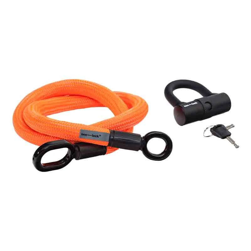 Tex-Lock Eyelet 2.0 Mini-Bügelschloss Aus Textilseil - Gr. M, Orange 3 Tex-Lock Eyelet 2.0 Mini-Bügelschloss Aus Textilseil - Gr. M, Orange