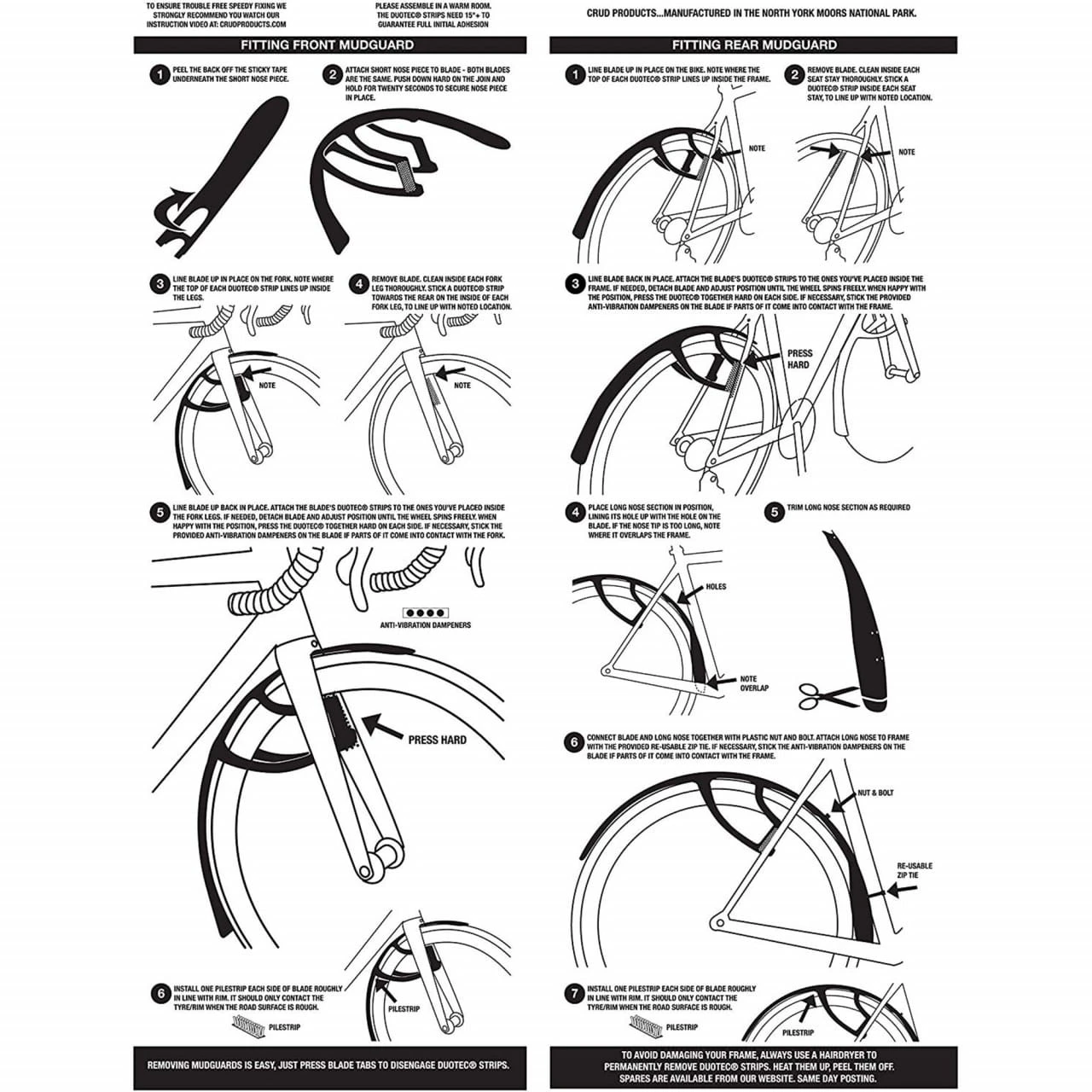 Crud RoadRacer MK3 Ersatz-Vorderteil - Schwarz 4 Crud RoadRacer MK3 Ersatz-Vorderteil - Schwarz – Bild 2