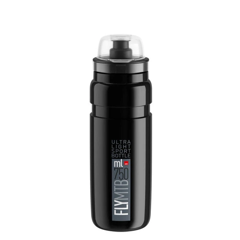 Elite Trinkflasche Fly MTB 750 Ml Schwarz-Grau 3 Elite Trinkflasche Fly MTB 750 Ml Schwarz-Grau