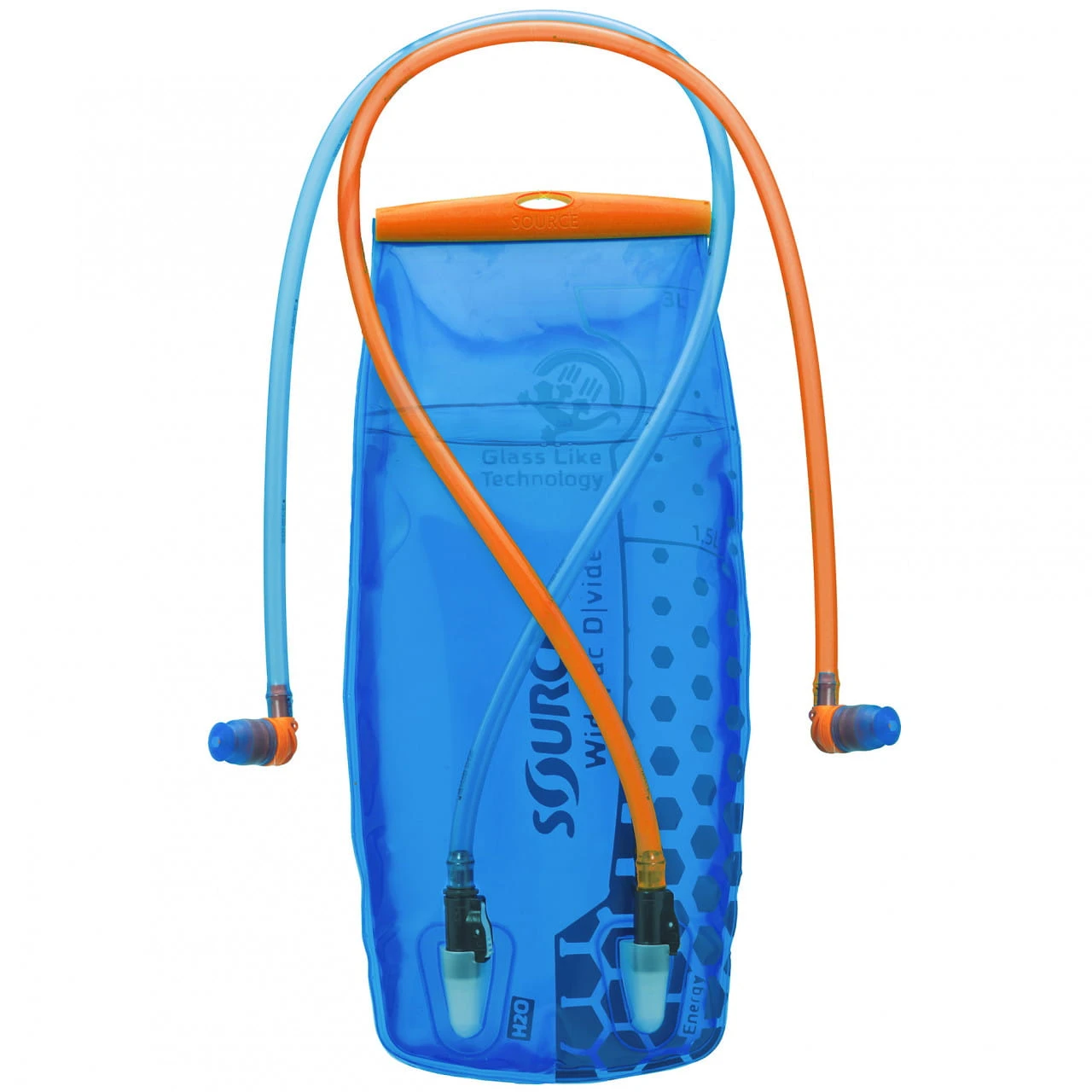 SOURCE Widepac D|vide Trinkblase Mit Zwei Kammern Und Trinkschläuchen - 2 L, Blau 3 SOURCE Widepac D|vide Trinkblase Mit Zwei Kammern Und Trinkschläuchen - 2 L, Blau