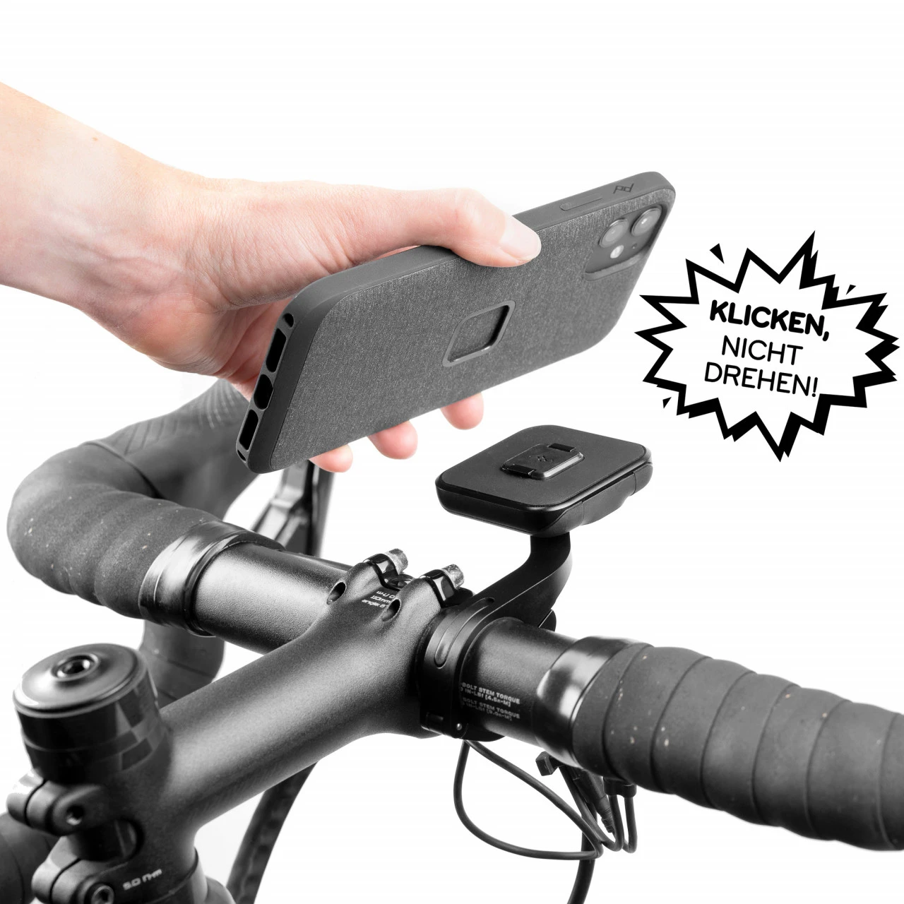 Peak Design Mobile Bike Mount Out Front Smartphone-Halterung Für Fahrradlenker - Black (Schwarz) 6 Peak Design Mobile Bike Mount Out Front Smartphone-Halterung Für Fahrradlenker - Black (Schwarz) – Bild 4