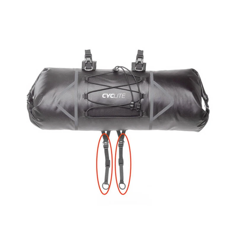 CYCLITE Fixation Strap Fixiergurt Ersatzgurt Für Lenkertaschen - Breite 10 Mm, Länge 30 Cm, Schwarz 5 CYCLITE Fixation Strap Fixiergurt Ersatzgurt Für Lenkertaschen - Breite 10 Mm, Länge 30 Cm, Schwarz – Bild 3