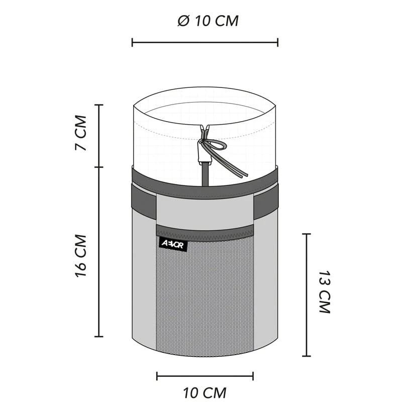 AEVOR Bike Stem Bag Proof Black - Lenkertasche Schwarz (0,5 Liter) 4 AEVOR Bike Stem Bag Proof Black - Lenkertasche Schwarz (0,5 Liter) – Bild 2