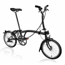 Brompton C Line Mit Standard-Sattelstütze Ohne Rack - Schwarz