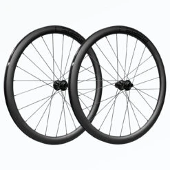 LEEZE CH 40 Gravel-Laufradsatz Carbon Mit Schwarzen Decals - Shimano-Freilauf