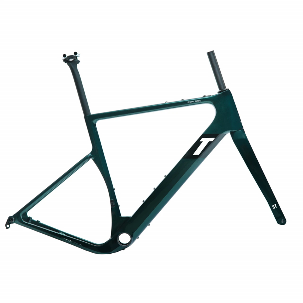3T Exploro Ultra Rahmenset - Racing Green Gr. 54 3 3T Exploro Ultra Rahmenset - Racing Green Gr. 54